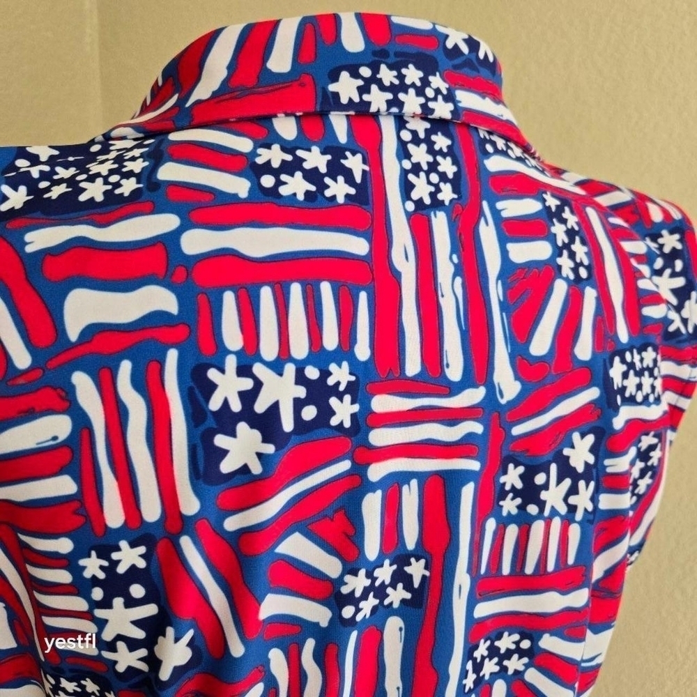 Katherine Way- St. Regis All-American Dress S, red, white and blue print - Picture 2 of 6